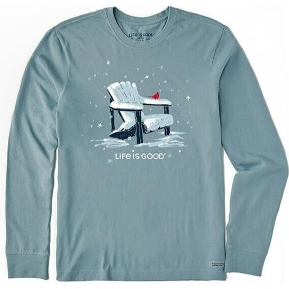 Life is Good Other - Life is Good Snowy Adirondack Cardinal Long Sleeve Crusher Tee Men's XXL Peru